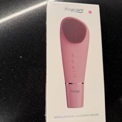 Silicone Face Scrubber Rechargeable 2-in-1 Facial Cleansing Brush 