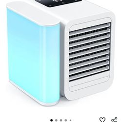 Portable Air Conditioner Cooling Fan with 1-99 Speeds & 2 Modes, 1000ml WaterTank, Timer Function, 4 in 1 USB C Touchscreen Evaporative Air Cooler wit