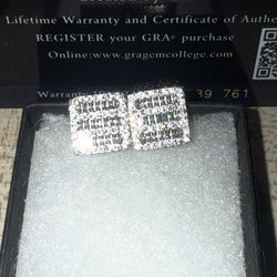 925 Silver Moissanite Earrings