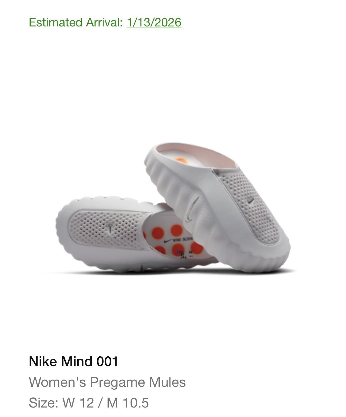 Nike Mind 001 Slides Light Smoke Grey