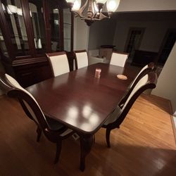 Dining Set Table With China Cabinet And Buffet