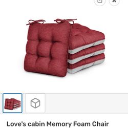 Loves Cabin Memory Foam Chair Cushions