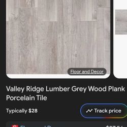 Valley ridge porcelain wood look lumber gray Tile
