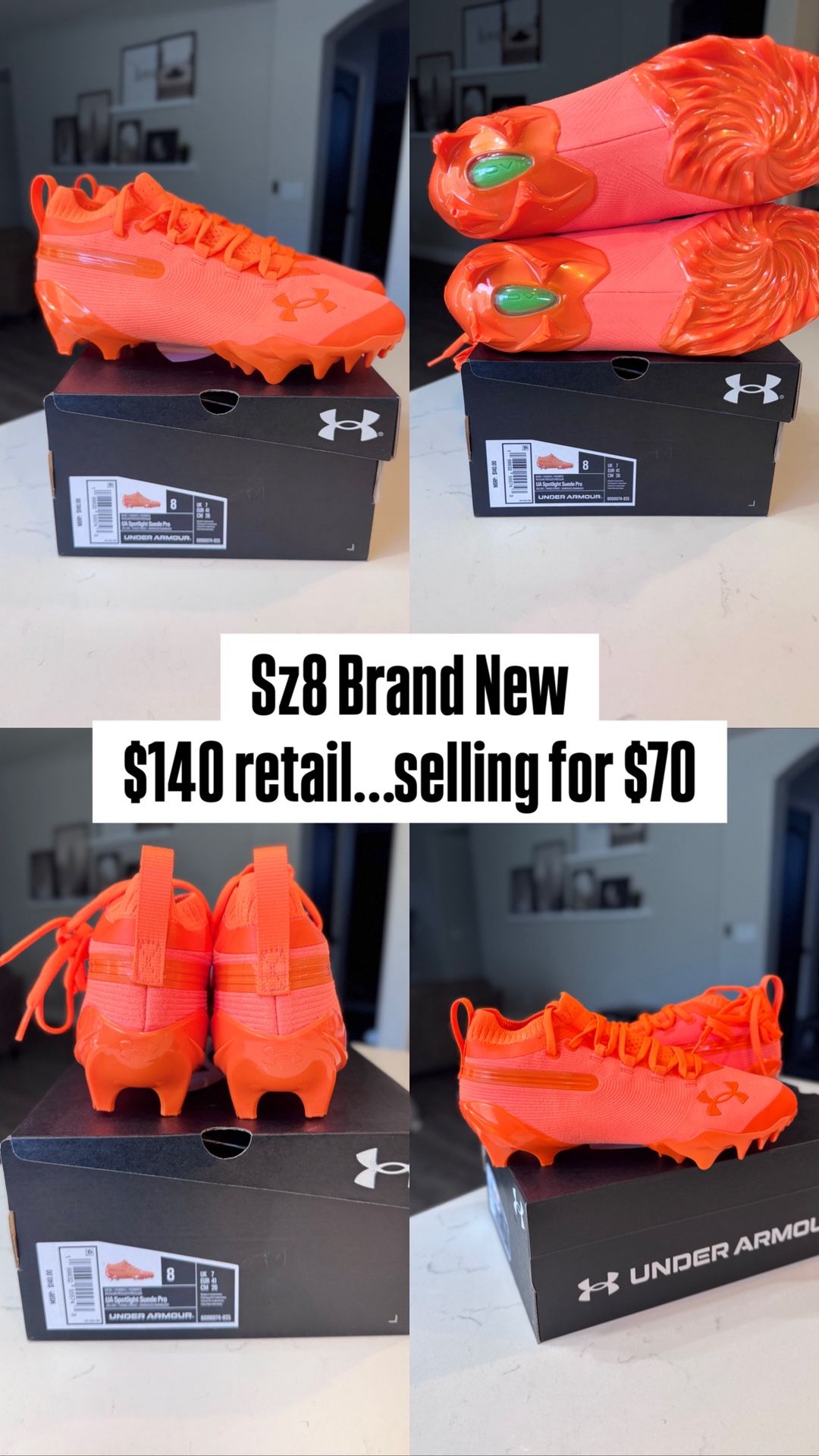 Brand New Under Armour Cleats