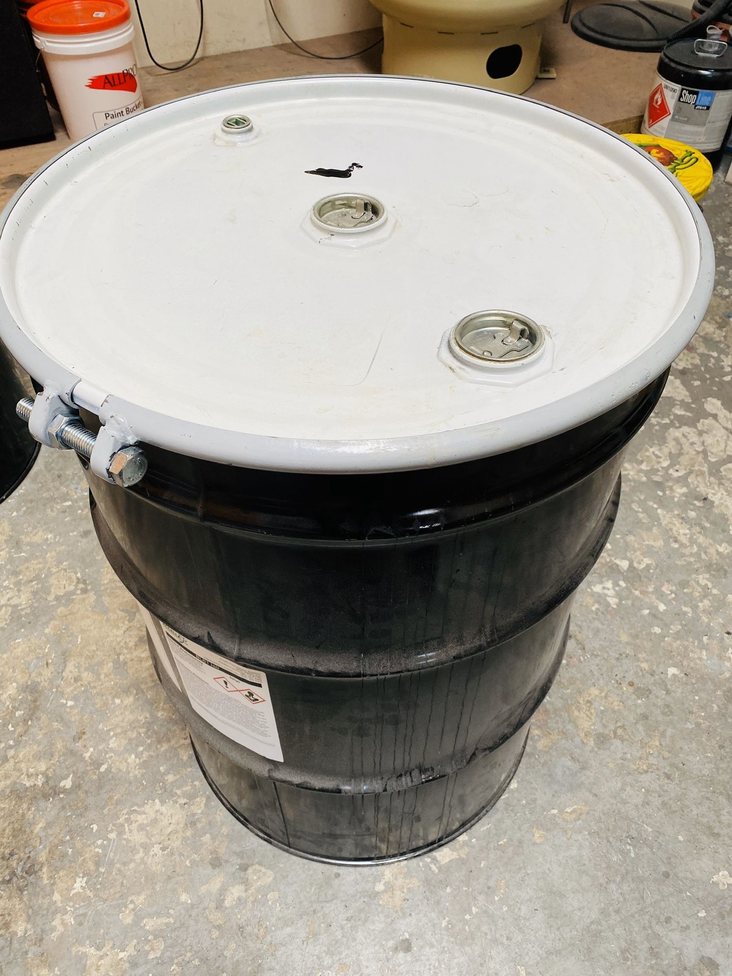 55 gallon steel drum/ barrel