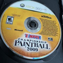 NPPL Championship Paintball 2009 (Xbox 360) Disc Only, Tested, Working
