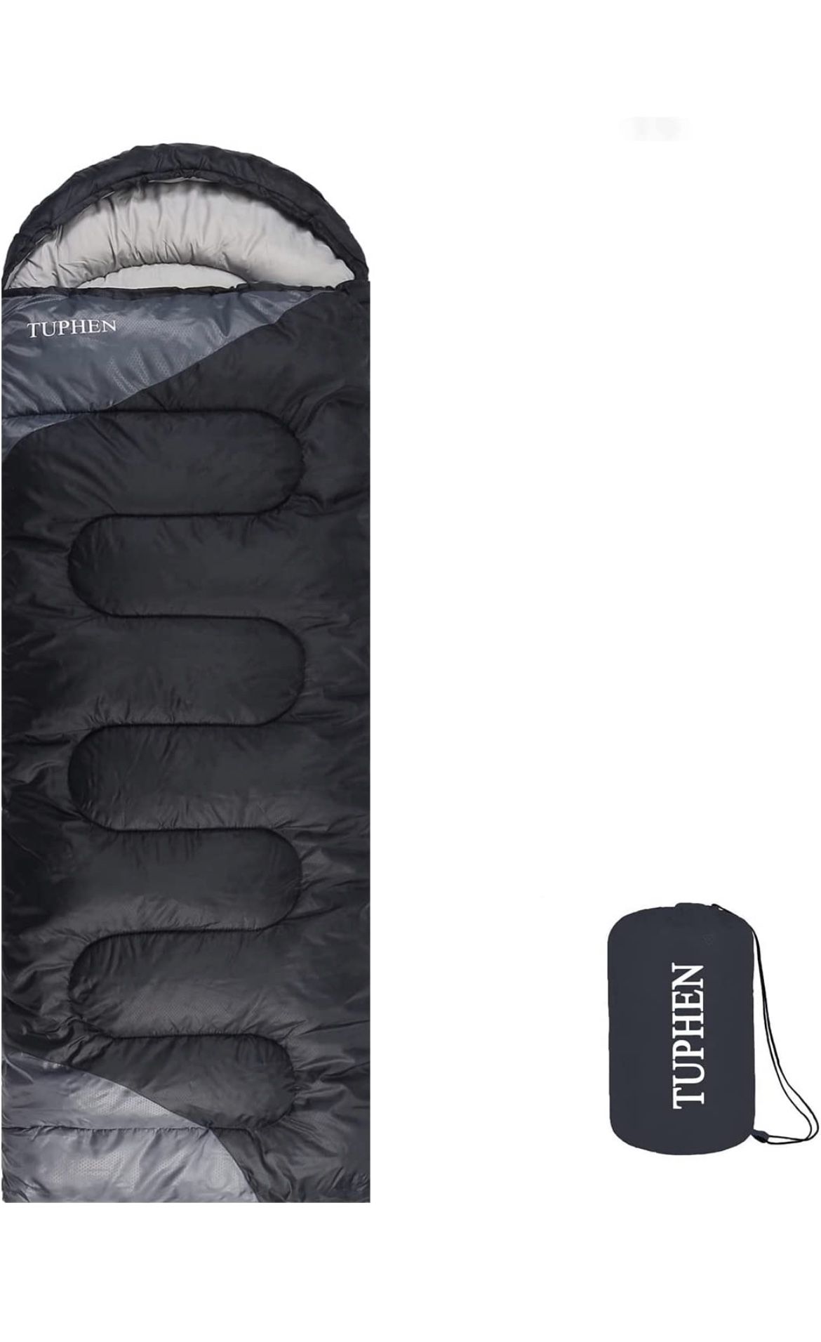 tuphen- Sleeping Bags for Adults Kids Boys Girls Backpacking Hiking Camping Cotton Liner, Cold Warm Weather 4 Seasons Winter, Fall, Spring, Summer, In