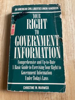Your Right to Government Information – ACLU Handbook