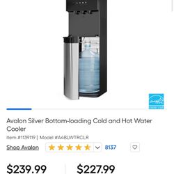 Avalon Water Cooler And Heater Like New Water Dispenser