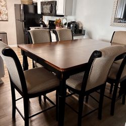 Beautiful Solid Wood Dining Room Table Set
