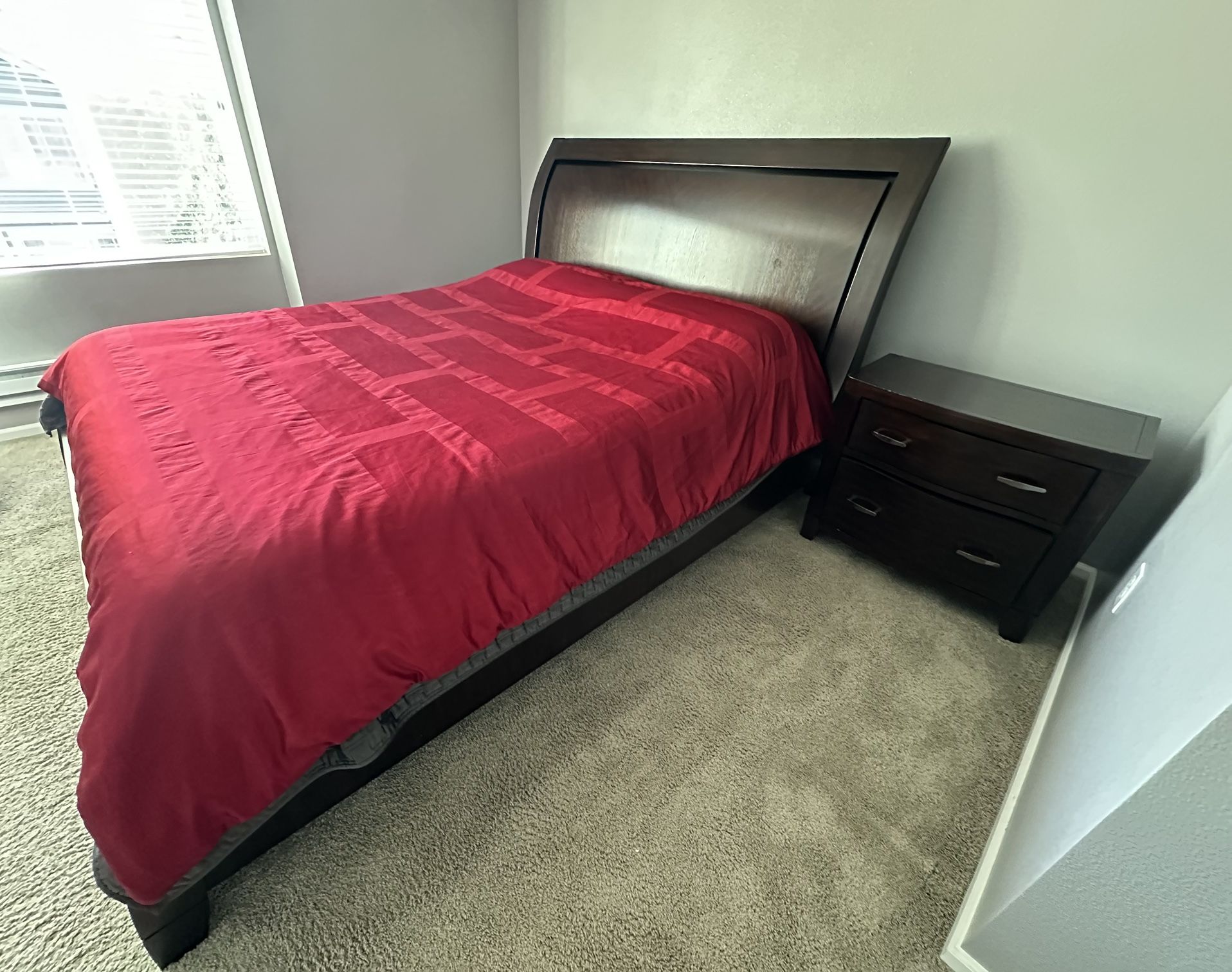 Wood Cherry California King Bed Frame