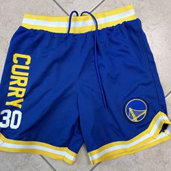 Golden State Warriors Steph Curry Basketball Shorts Size Large 