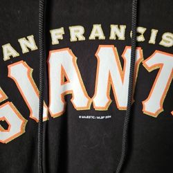 VTG 2004 San Francisco Giants Baseball MLB Hoodie SZ S Spellout