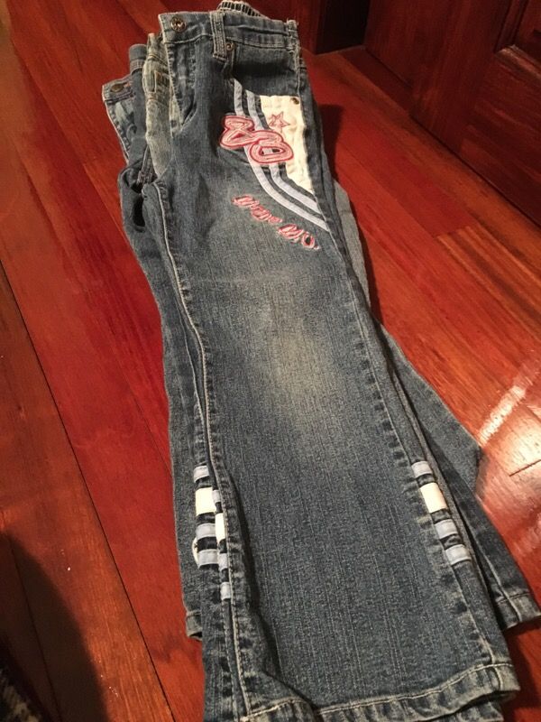 4 pairs of girls size 6 jeans