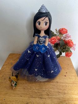 Linda muñeca quinceañera personaliza (Handmade) porcelana fría