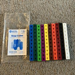 Math Manipulatives Learning Resources Snap Cubes - 100 Pieces. 