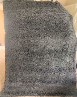 Gray Shag Area Rug 5x8