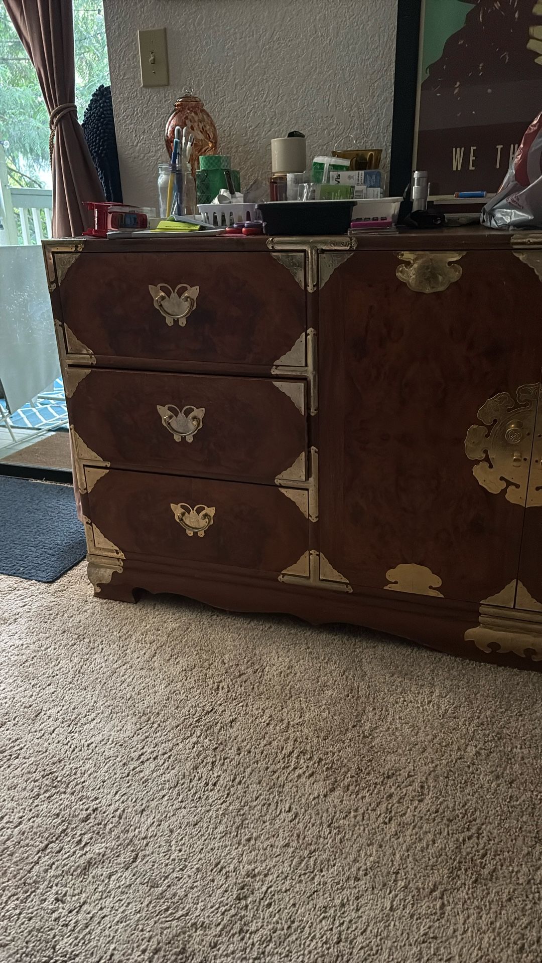 Mid century Asian Credenza