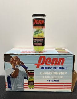 NEW 42 Balls - Penn Championship Tennis Balls Extra Duty 14-Can Case USTA Approved