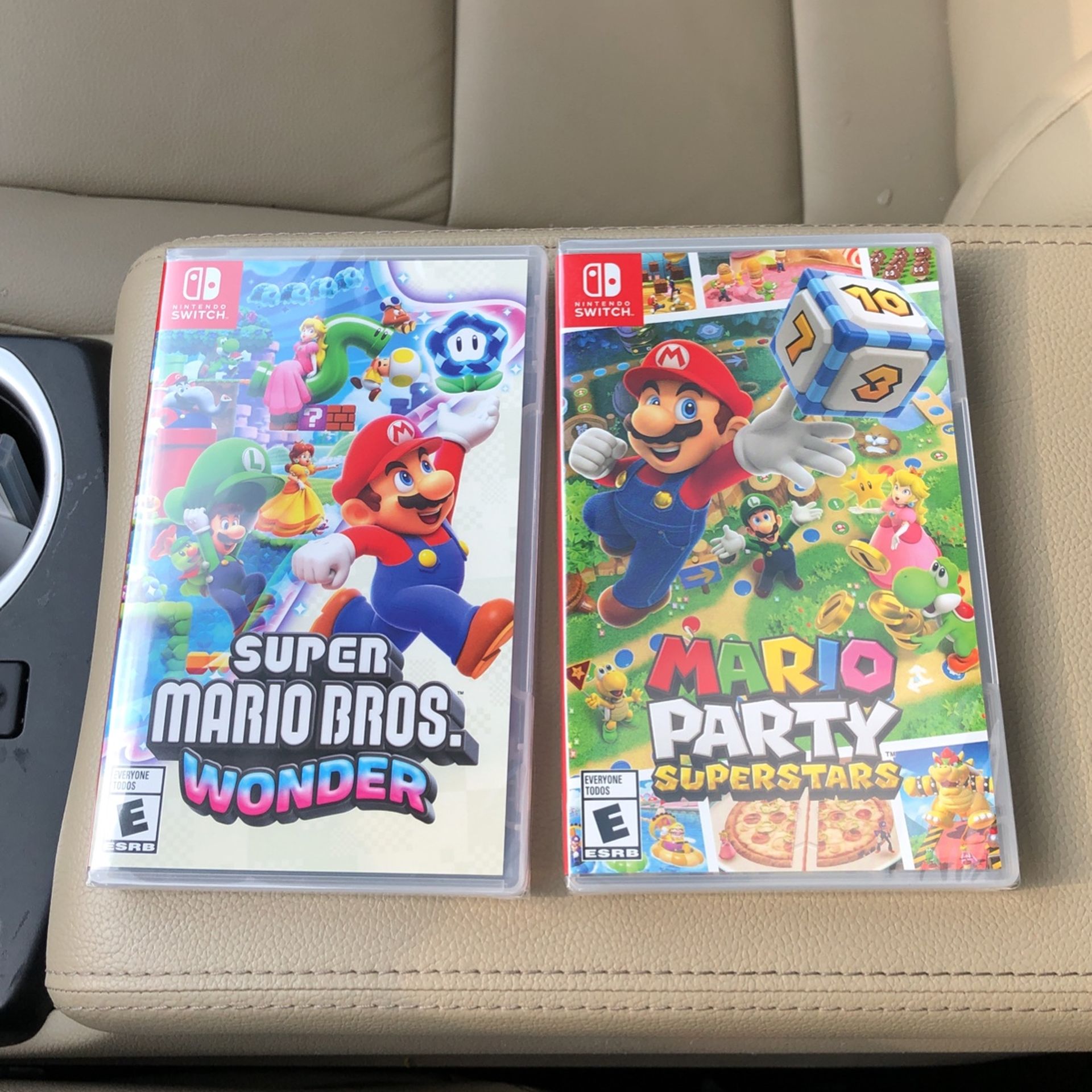 New Sealed Super Mario Bros Wonder and Mario Party Super stars. 55 each, 100 for both 