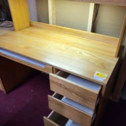 OFFICE/STUDENT/BENCH WORK DESK WITH 3 DRAWERS AND SHELVE (HOME76)