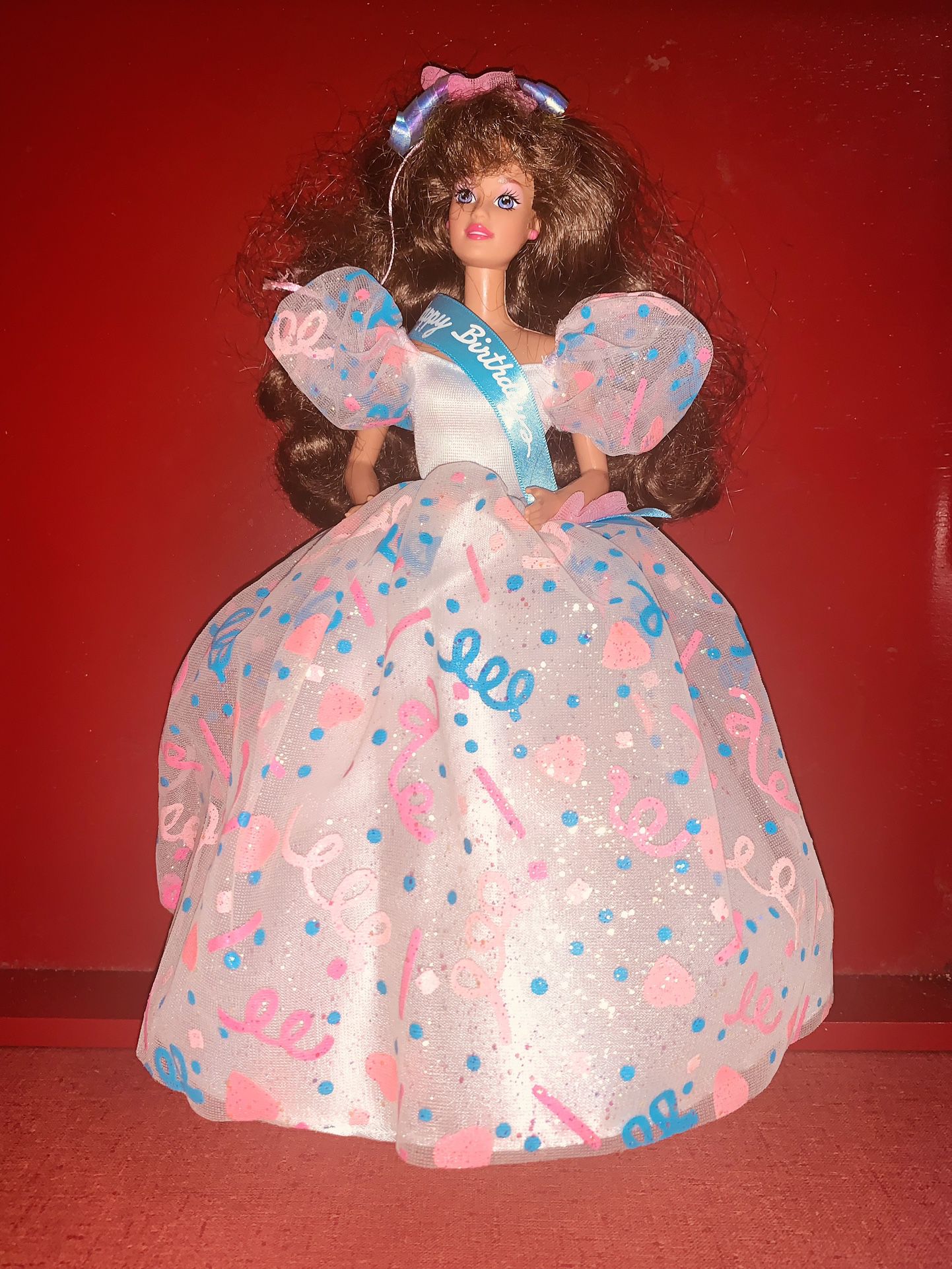BARBIE HAPPY BIRTHDAY “PRETTIEST PRESENT of ALL” - RARE 1994 Unused Exceptional Party Gown ORIGINALLY $70 PRICED TO SELL  
