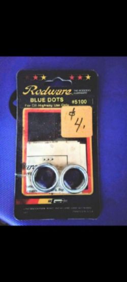 Vintage 55 Chevy taillight blue dots