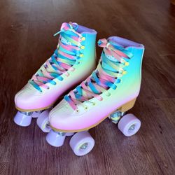 Super Rainbow Rollerskates