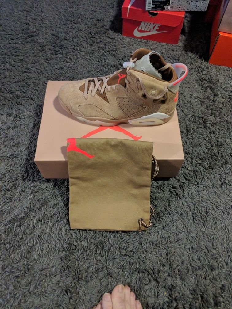 Travis Scott Jordan 6 British Khaki 