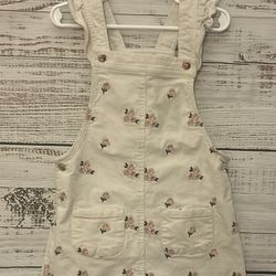 White corduroy overall dress from cupcakes and cashmere size 6