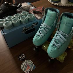 Sure Grip Blue Dream Womens Roller Skates Size 5