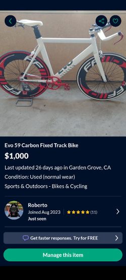 Evo 59 Carbon Fixed Track Bike