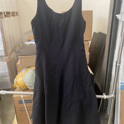 NEW- A New Day Women's Corset Midi A-Line Dress Black Size 6