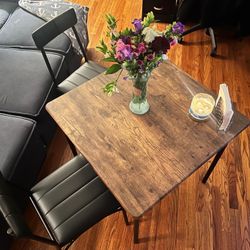 Dining Table With Two Chairs