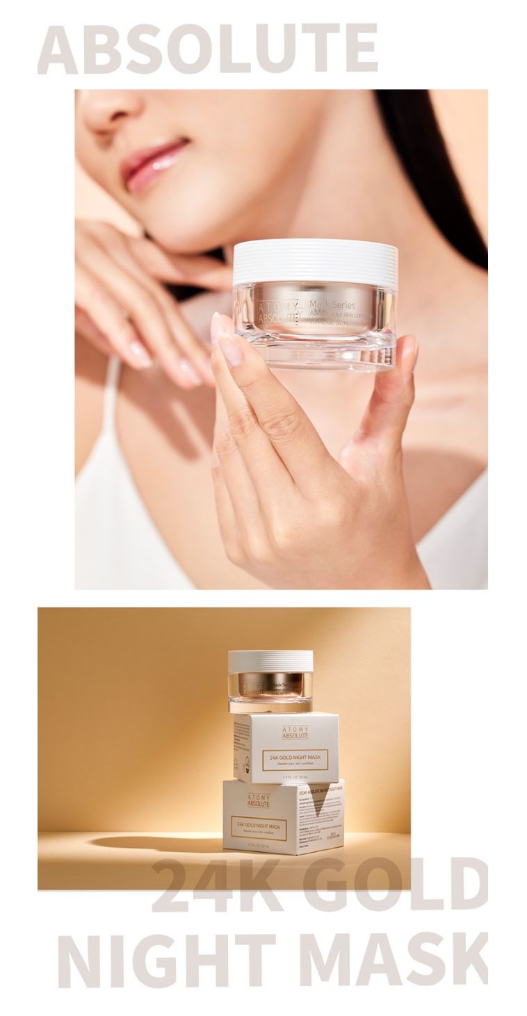 Atomy Absolute 24K Gold Night Mask( Mascara de oro 24k anti edad