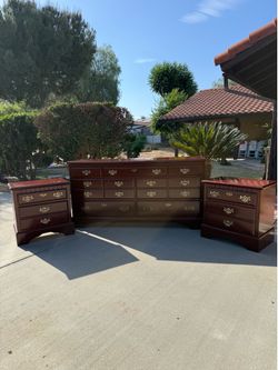 💥TODAY ONLY💥 Cherry Wood Dresser and Nightstand Set (Read Description)