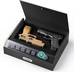 Gun Safe for Handgun, 3-Ways Unlock