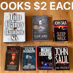 NICE VARIETY OF ADULT BOOKS $2 EACH