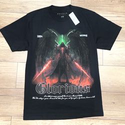 Pacsun Glorious Reaper Black Short Sleeve Crew Neck Tee Graphic T Shirt Mens S