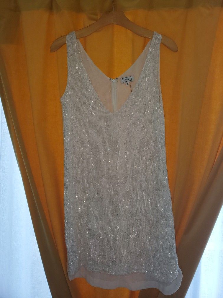 White Sequin Dress