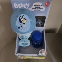 Bluey light up bubble and sing microphone new