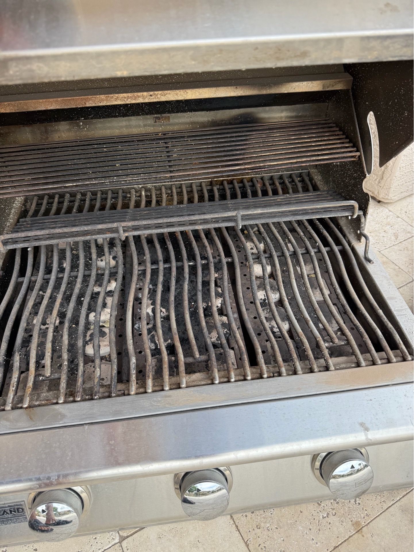 Grill Barbecue And Side Burner Comes With Gas Line