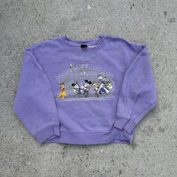 Disney 100th Anniversary purple crewneck size 7 sweatshirt 