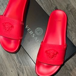 Men Versace slides Lightly Ussd with box and dust bag