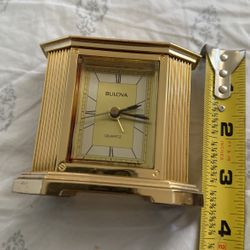 Vintage Brass Clock Alarm 