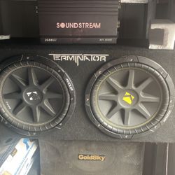 Car Sistem Two Kickers 12s And Amp Soundstream 2500wtts Brandnew