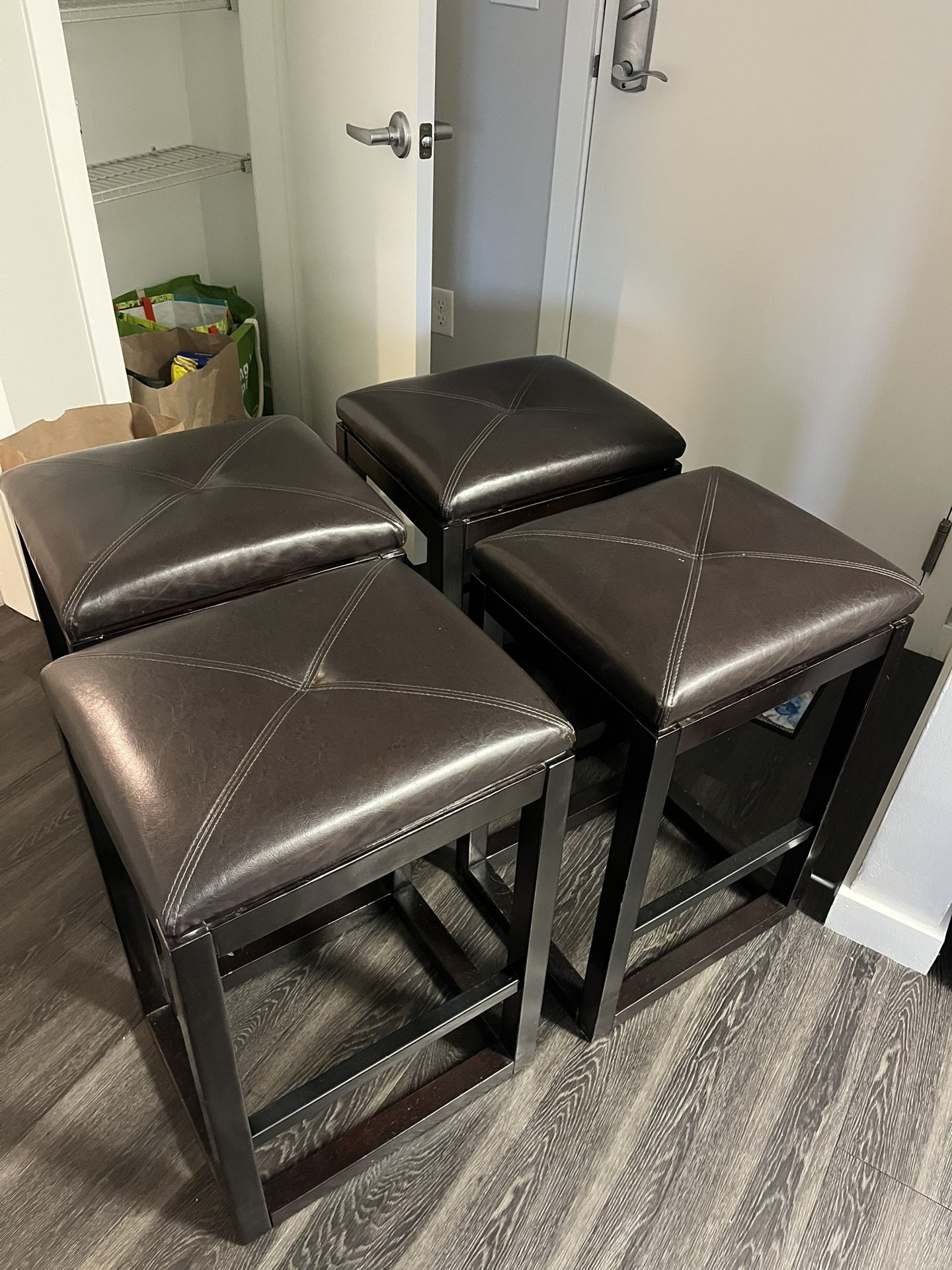 Set of Four Bar Stools