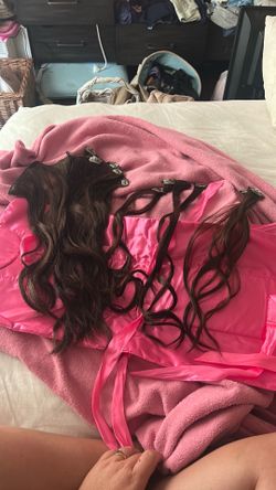 Hair extensions clip in real hair