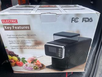 Slushie Machines Portable Shaved Ice Machine with Rapid Cooling and Food Grade Stainless Steel Material, Adjustable Snowflake Ice Making Speed and Cle
