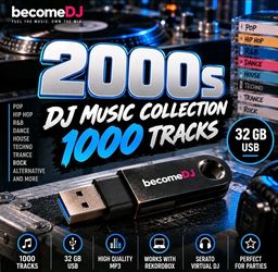 BecomeDJ 2000s DJ Music Collection USB 32GB